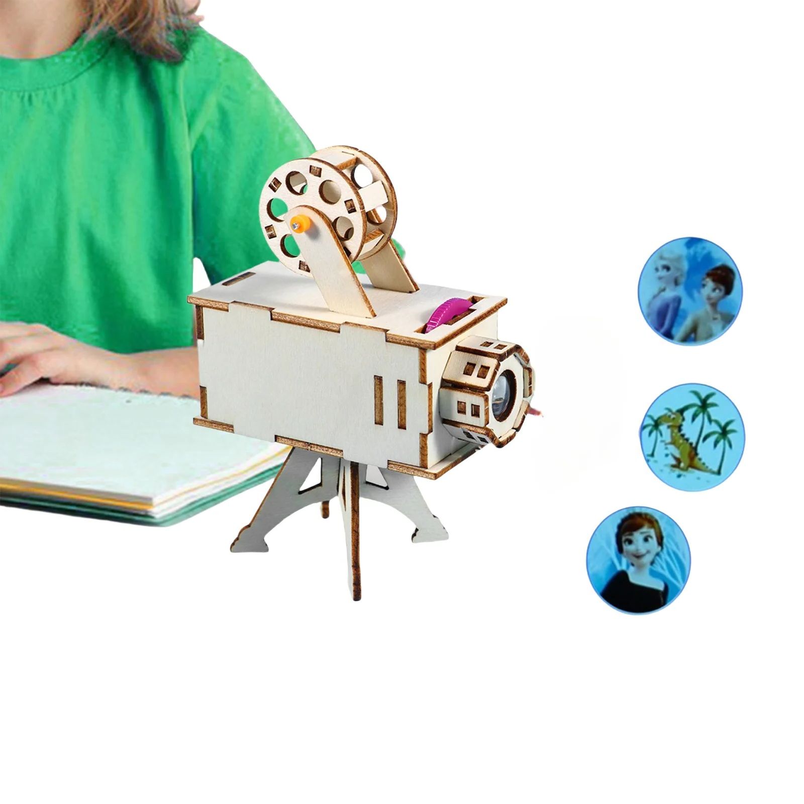 Science Project Kit - DIY 木製科学プロジェクトモデルキット科学実験おもちゃ早期学習おもちゃ子供のためのギフト誕生日プロジェクター