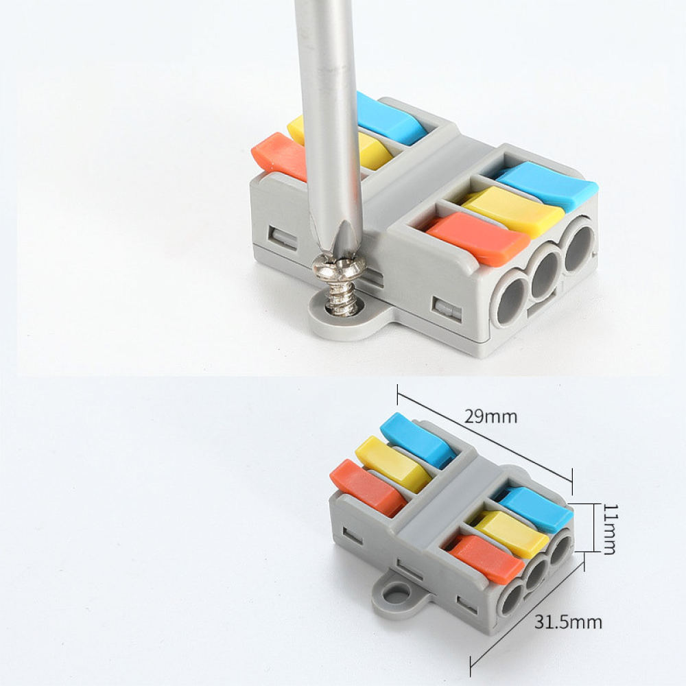 Circuit Snap Kit - 電気ケーブル用端子台、素早い配線接続が可能な2入力2出力プッシュ式接続ツール、回路基板用。