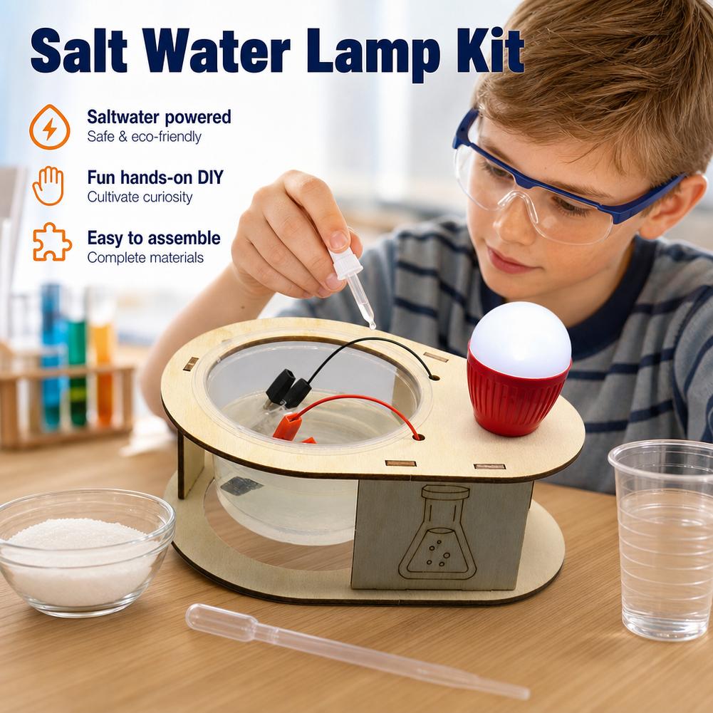 DIY塩水発電LEDライト STEM教育科学キット 電気化学 - Science Kit のレビューと価格