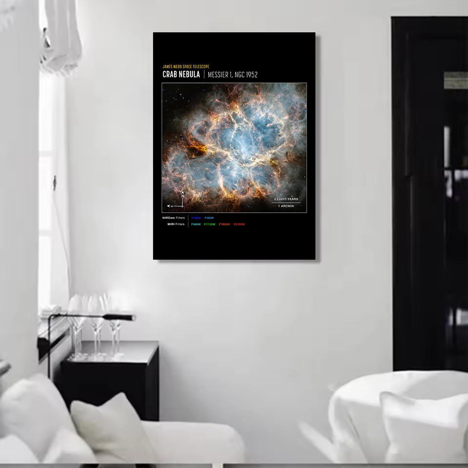 ジェームズウェッブ望遠鏡宇宙写真宇宙銀河カニ星雲ポスターキャ - Star Map Poster のレビューと価格