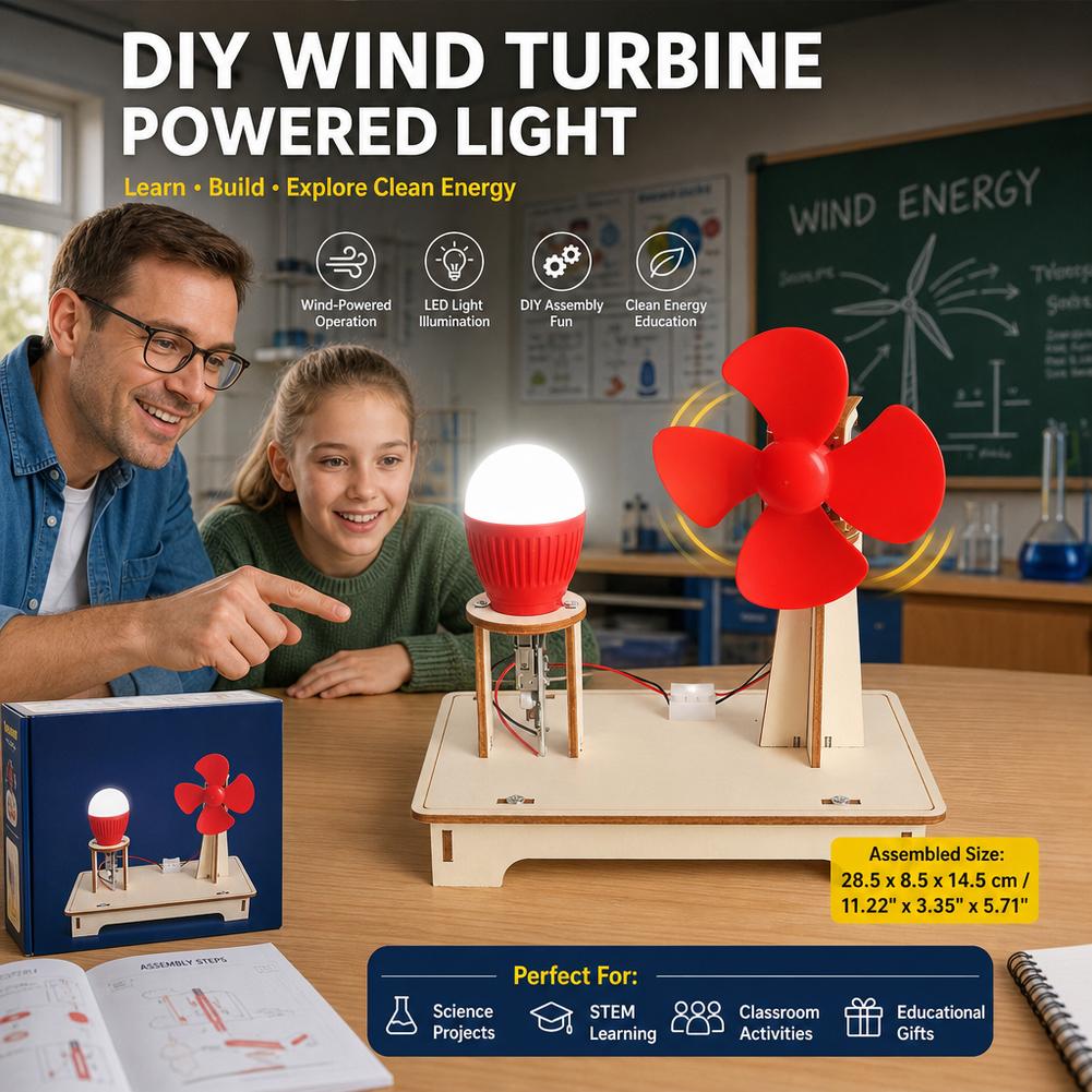 DIY風力発電照明モデル STEM教育科学キット 電池不要  - Science Kit のレビューと価格