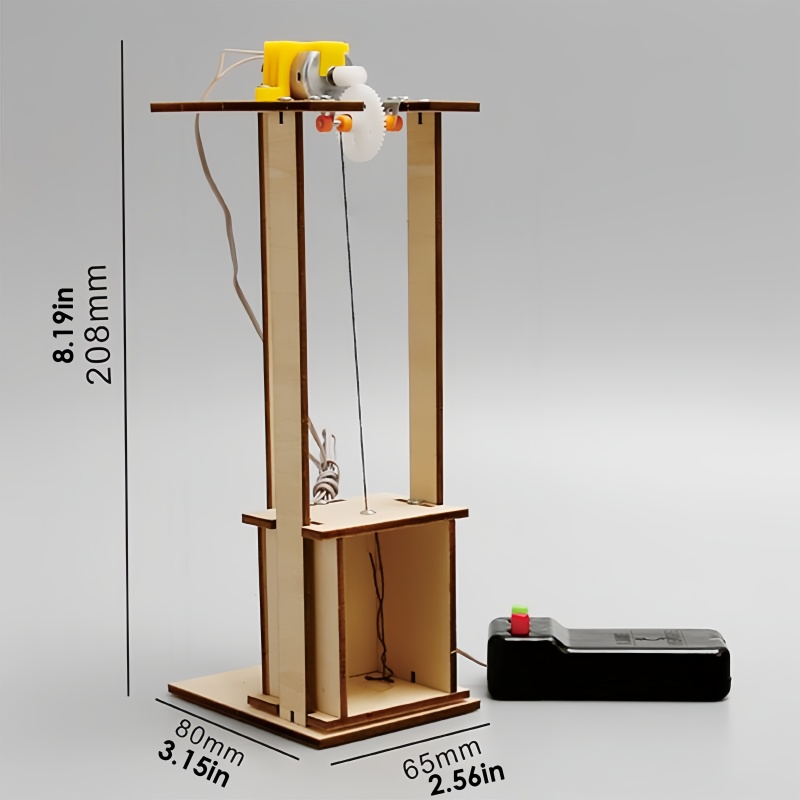 DIY 電動リモコンリフトエレベーターキット - 木製モデル - Science Project Kit のレビューと価格