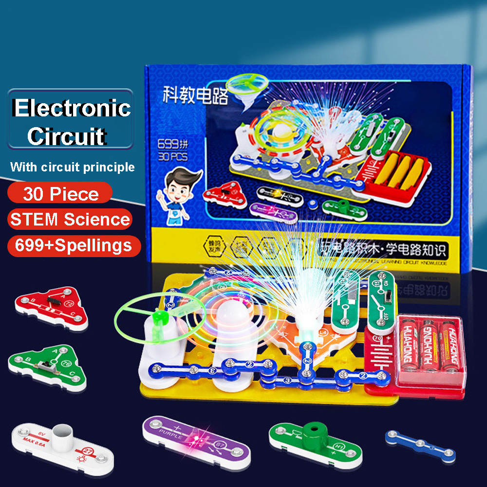 子供向け科学実験キット 物理学習補助具 子供向け電子スナップ - Circuit Snap Kit のレビューと価格